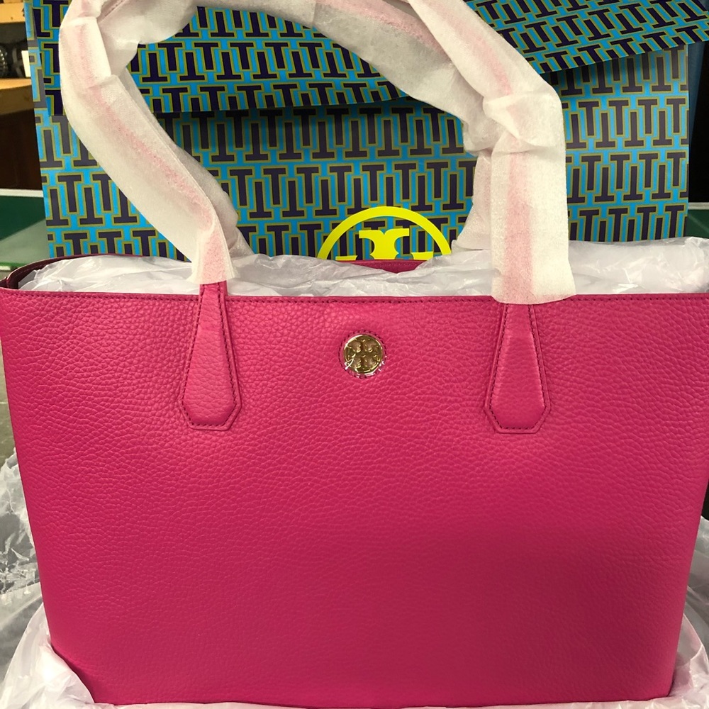 NWT Tory Burch Pink Perry Tote